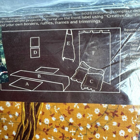 Creative Quilting Squares Kit makes 2 14” blocks Includes Fabric and Batting - Picture 10 of 13